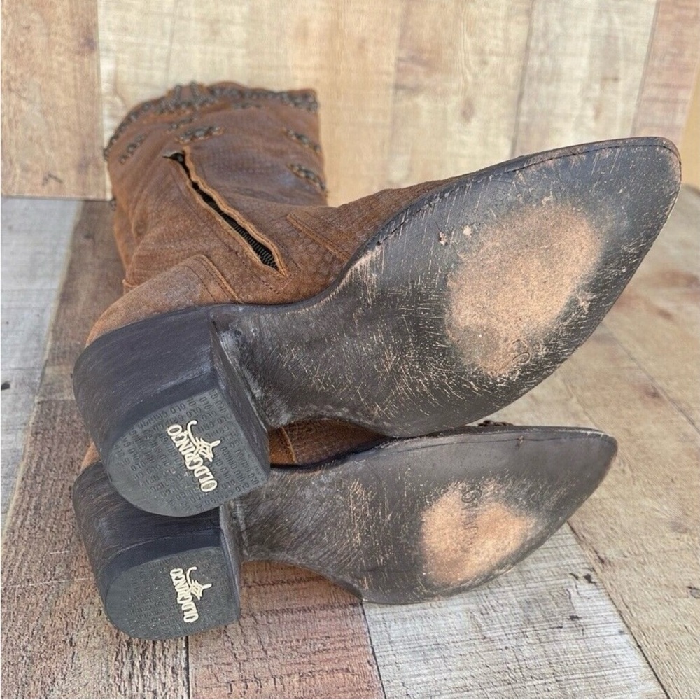 Old Gringo Boots Savannah Dance Brown Studded Sundance Size 7.5 B - Picture 11 of 15